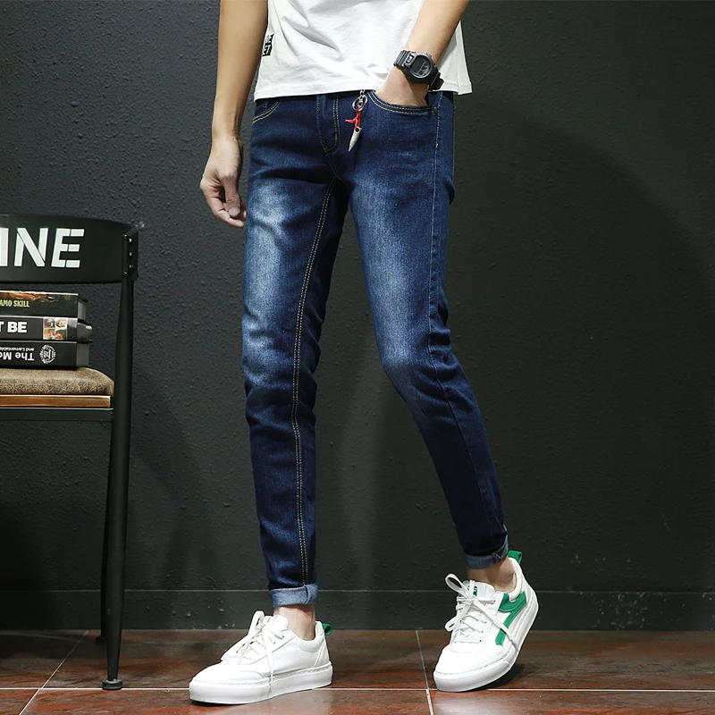 Pemuda Warna murni pria Jeans Ukuran 28 