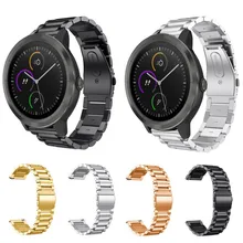 Новые металлические сменные часы из нержавеющей стали наручные часы из нержавеющей стали браслет ремешок для Garmin Vivoactive 3 часы