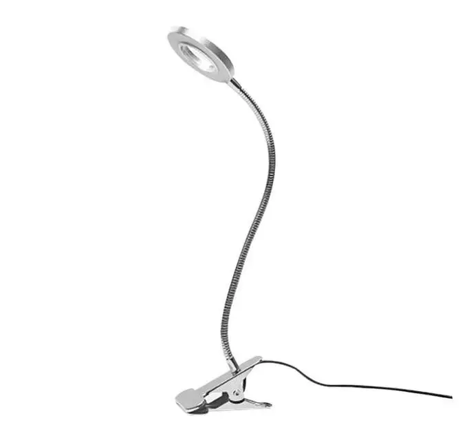 Портативная Настольная лампа с зажимом USB светильник для ночного чтения защита