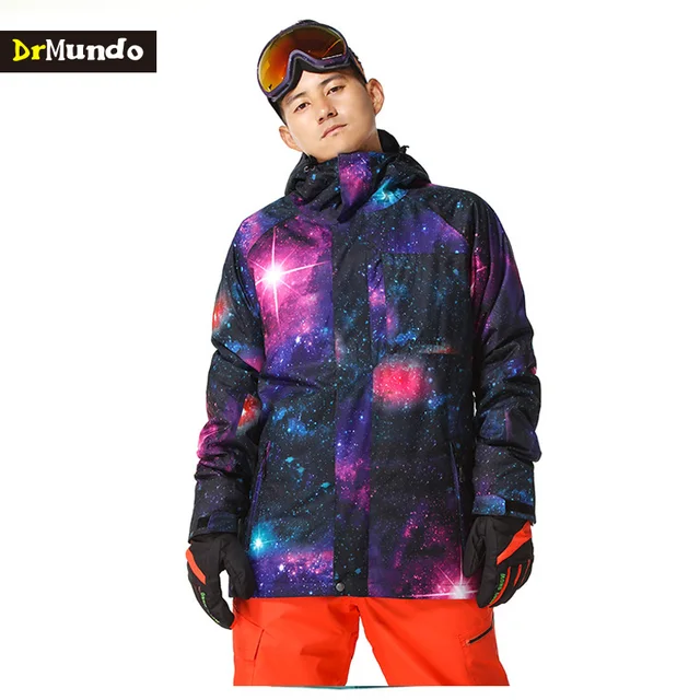 Best price at $115 Cheap DrMundo Plus Size snowboard jacket men waterproof snow jackets men ski jacket plus cotton Mountain hiking ski suit Big yards