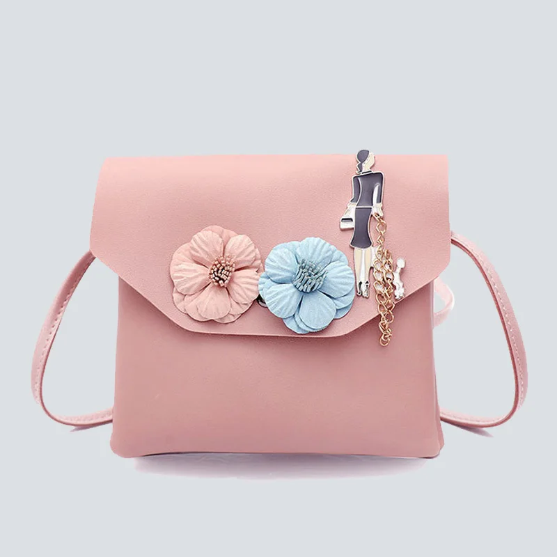 Women Wedding Party Mini crossbody bag 3D floral Small Shoulder Bags PU