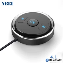 NBEI беспроводной Bluetooth приемник V4.1 автомобильный Handfree 3,5 мм разъем авто AUX аудио адаптер с микрофоном для динамика Blutooth стерео музыка