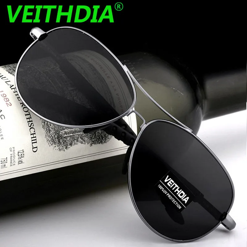 Мужские поляризованные солнцезащитные очки VEITHDIA брендовые для вождения UV400