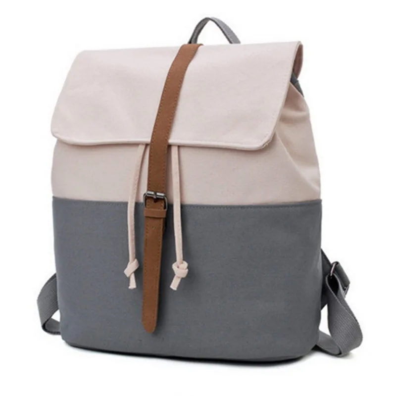

NIBESSER Original Backpack School Backpack For Teenage Girl Canvas Backbag Notebook Backpack Sac A Dos Student Rucksack Panelled