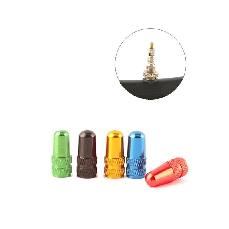 4PCS BIKE MTB ROAD Aluminum Presta Inner Tube Valve Cap Anodized Machined GREEN