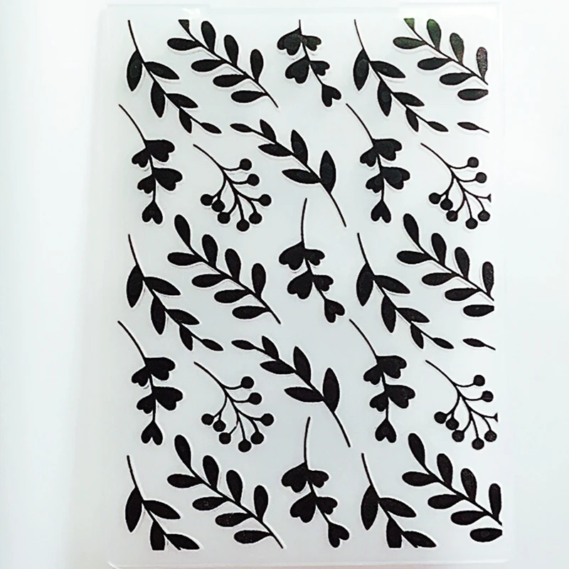 

YLEF083 Leaves Plastic Embossing Folder For Scrapbook Stencils DIY Photo Album Cards Paper Making Decoration Scrapbooking Tools