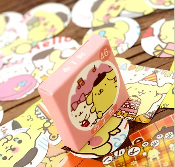 

46pcs/ pack Cute Pudding Dog Card Adhesive Stickers DIY Scrapbooking Sticker Label Cake Home Decor Stationery Kid Gift