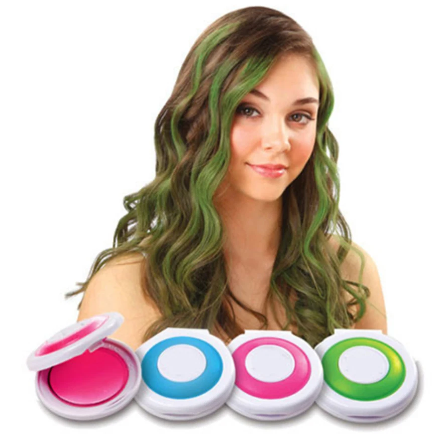 NEW Fashion 1 Set 4 Colors Hair Dye Temporary Hair Chalk Powder Soft Salon Hair Color