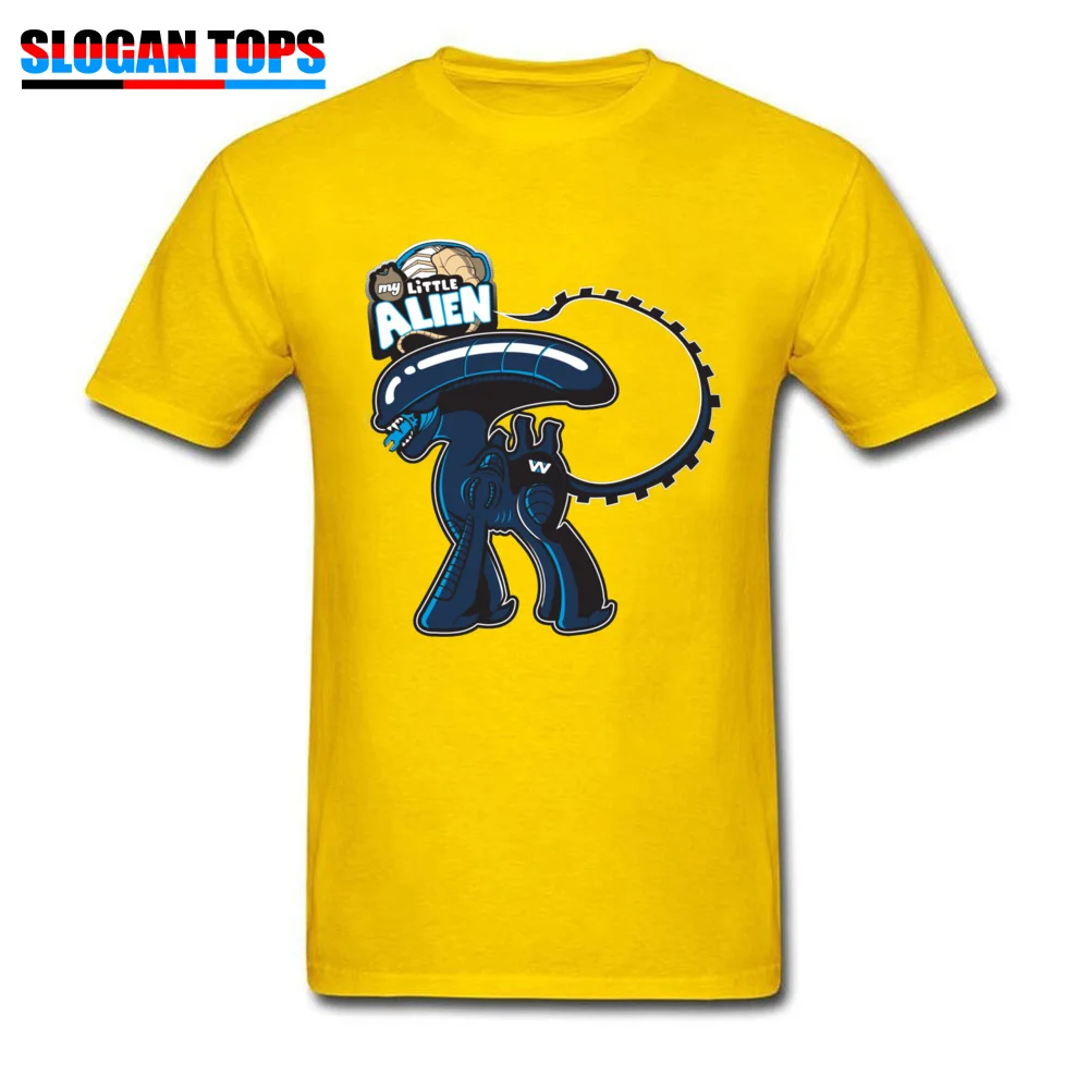 Prevalent Men Tshirts My Little Alien 18716 3D Printed Tees All Cotton Short Sleeve Printed On Tops Tees O Neck My Little Alien 18716 yellow