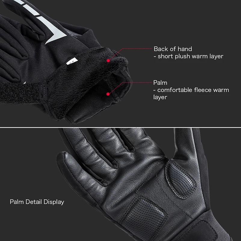 WEST BIKING зимние велосипедные перчатки Guantes Ciclismo лыжные велосипедные перчатки унисекс тепловые флисовые велосипедные перчатки с сенсорным экраном