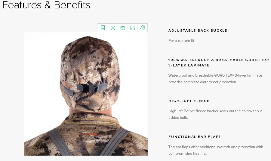 Features and benefits