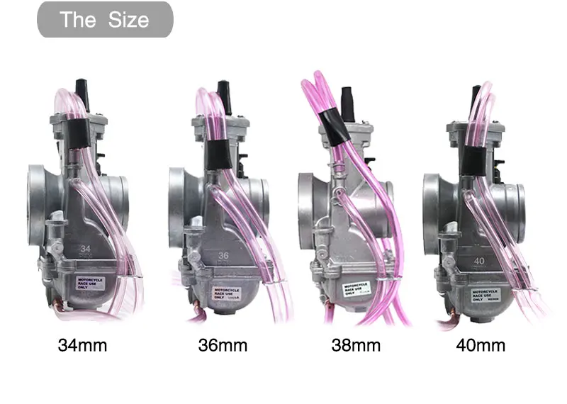 ZSDTRP ШИМ-34, 36, 38, 40, 42 мм Keihin Карбюратор универсальный для переключения картинг 2/4T для мотокросса, для езды на мотоцикле, для скутера ATV KTM 250CC Carburador
