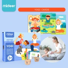 Mideer, Семейная Игра для йоги, когнитивные карты для йоги, Детские фитнес, для родителей и детей, интерактивная игра для обучения, карточные игрушки