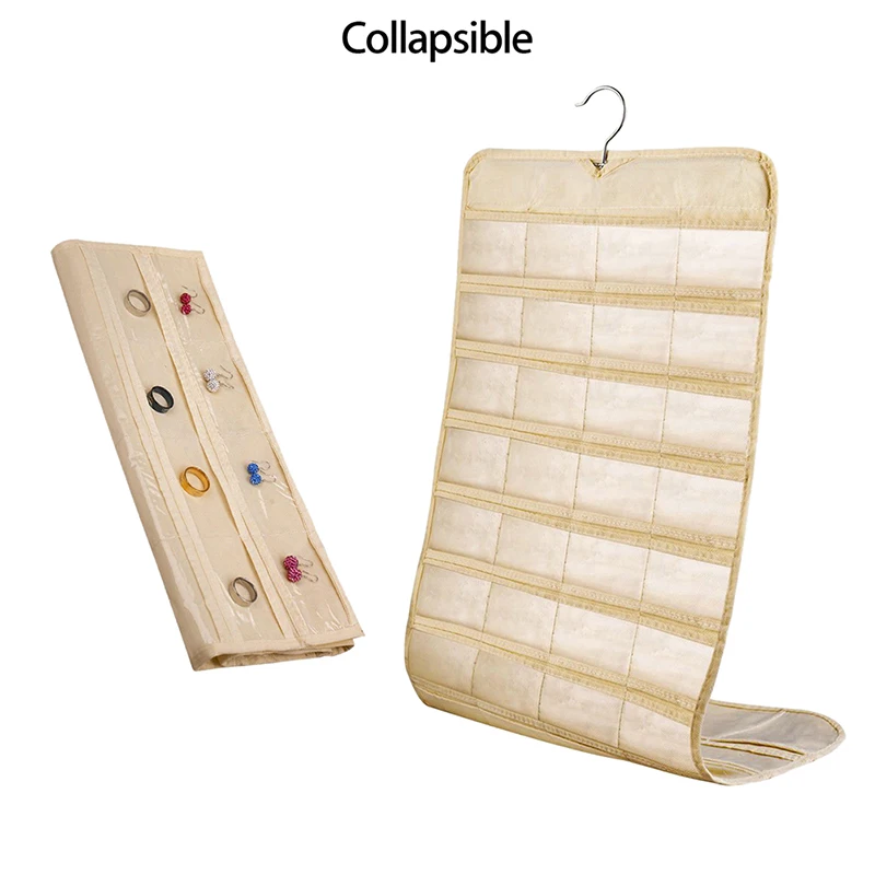 Real Organizadores 80 Pockets Organizador Hanging Jewelry Organizer Display Earring Rings Bracelets Storage Bags Hanger Real Organizadores 80 Pockets Organizador Hanging Jewelry Organizer Display Earring Rings Bracelets Storage Bags Hanger