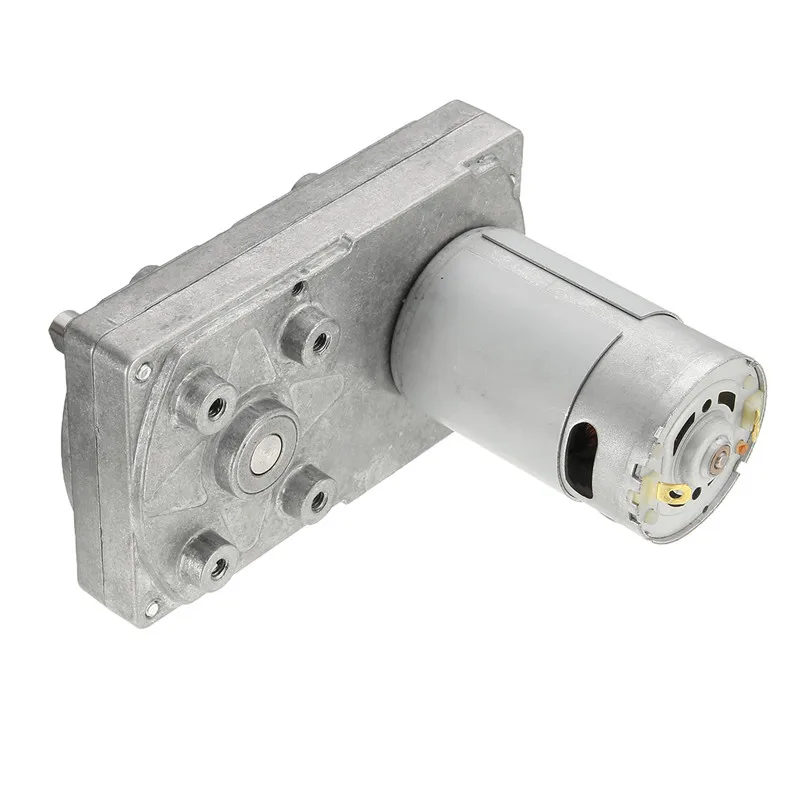 Motores de engranaje de Metal de alta torsión de plata DC 12 V 6000 rpm Motor de accionamiento eléctrico cuadrado