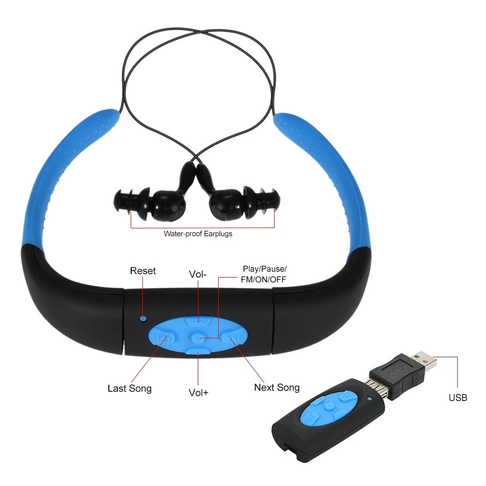 HOT-IPX8-Waterproof-4GB-Underwater-Sport-MP3-Music-Player-Neckband-Stereo-Earphone-Audio-Headset-with-FM (2)