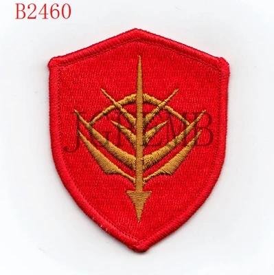 B2460 Вышивка Gundam Neo zeon Военная Униформа Тактическая Мораль Вышивка патч Значки - Цвет: B2460
