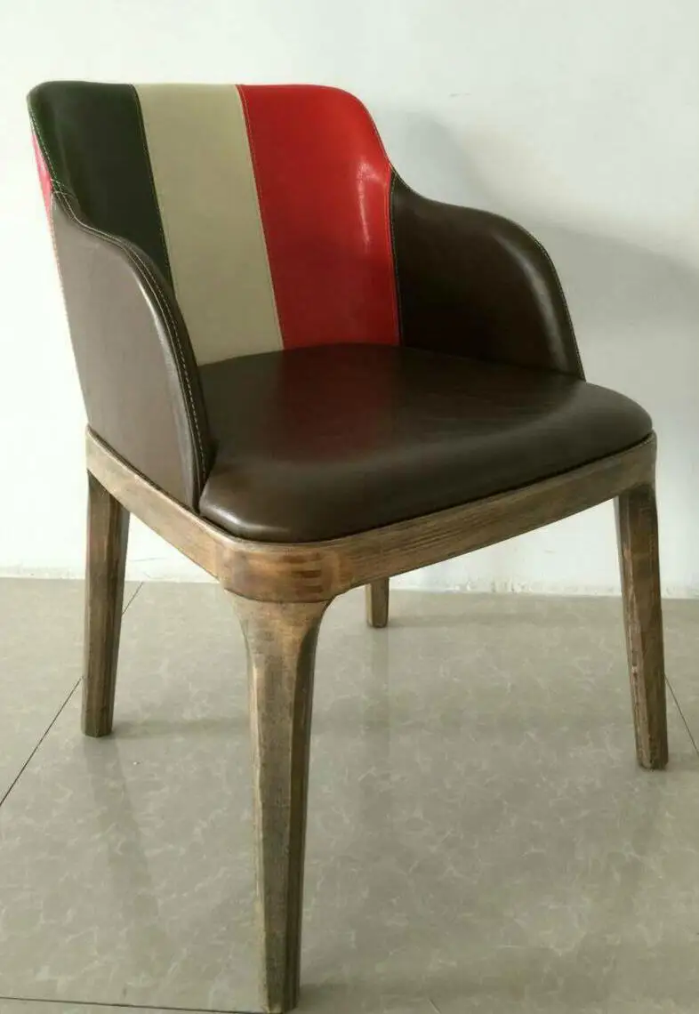 Japanese style chair bar stool personalized restaurant Italian flag