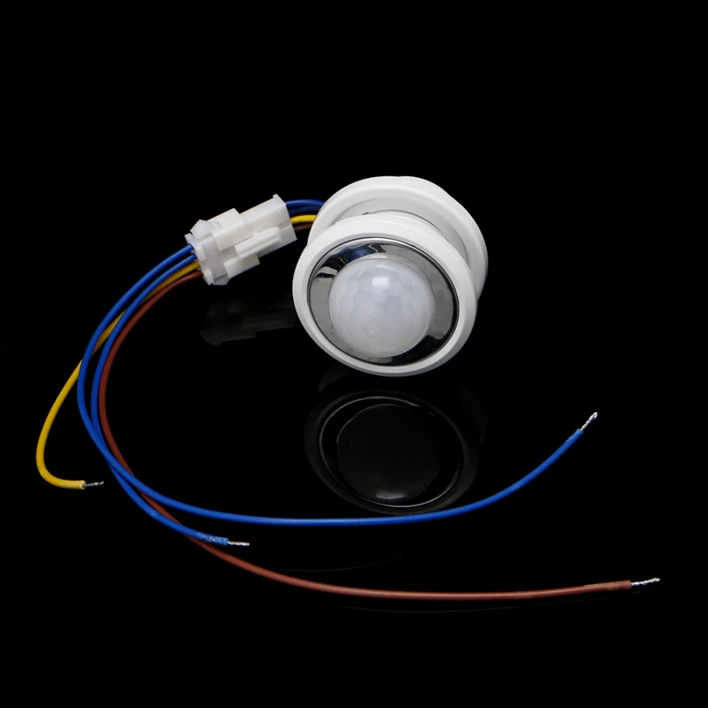 40 мм светодиодный инфракрасный детектор PIR датчик движения переключатель с регулируемой задержкой времени