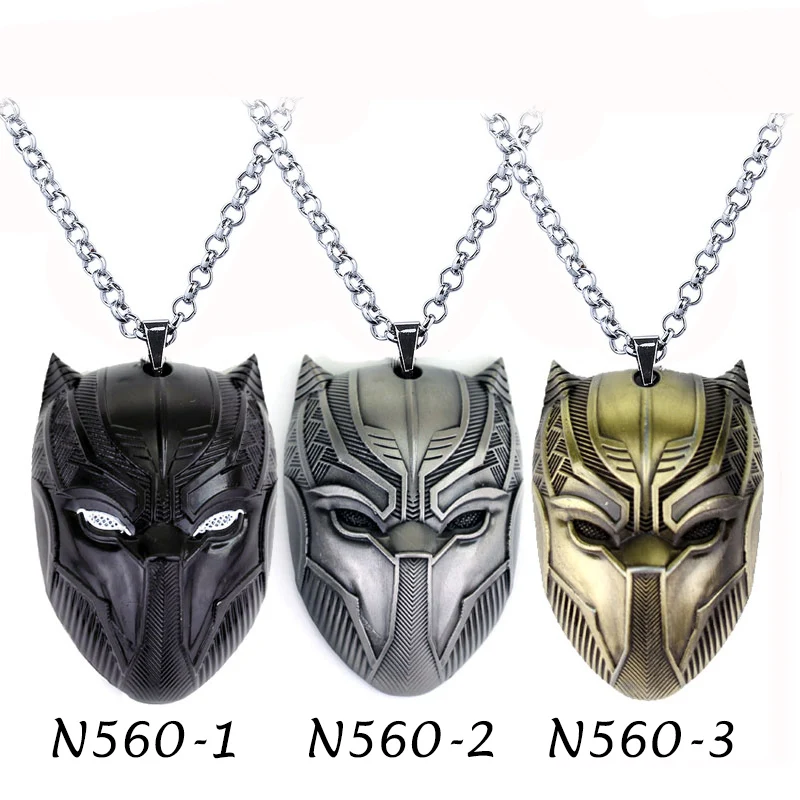 

New Avengers: Infinity War BLACK panther Necklace Avengers wakanda Pendant Men Jewelry