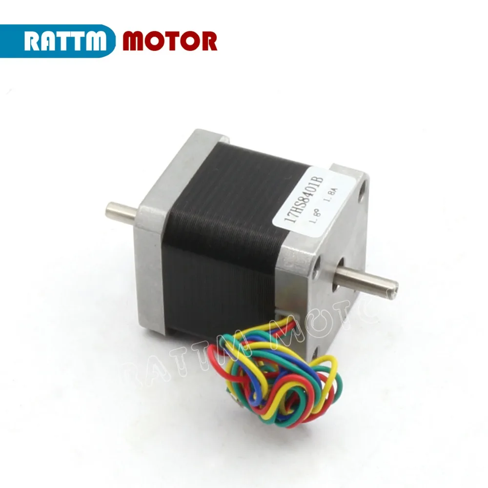 Nema17 CNC шаговый двигатель 78 Oz in (двойной вал) 48 мм двигатель/1.8A для 3D печати ЧПУ
