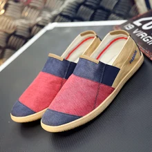 ARUONET シンプルな男性フラット Plimsolls レトロスタイルキャンバスカジュアルシューズ男性漁師靴プラスサイズ Alpargatas エスパドリーユ Hombre(China)