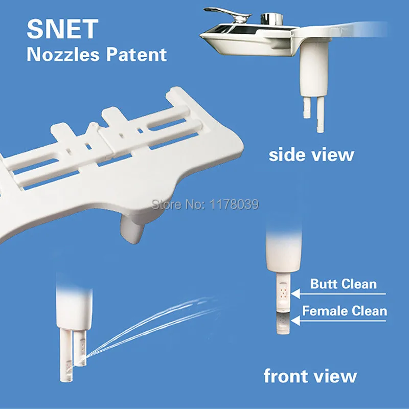 Женские чистые ягодицы душ сиденье для унитаза биде, неэлектрическое женское мытье задницы анальный выдвижной сопло спрей биде, J17608