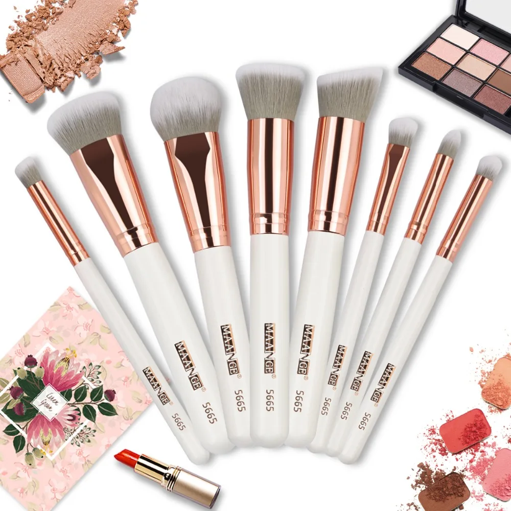MAANGE Makeup Brushes Premium Luxury 8pcs Make Up Brushes Set With