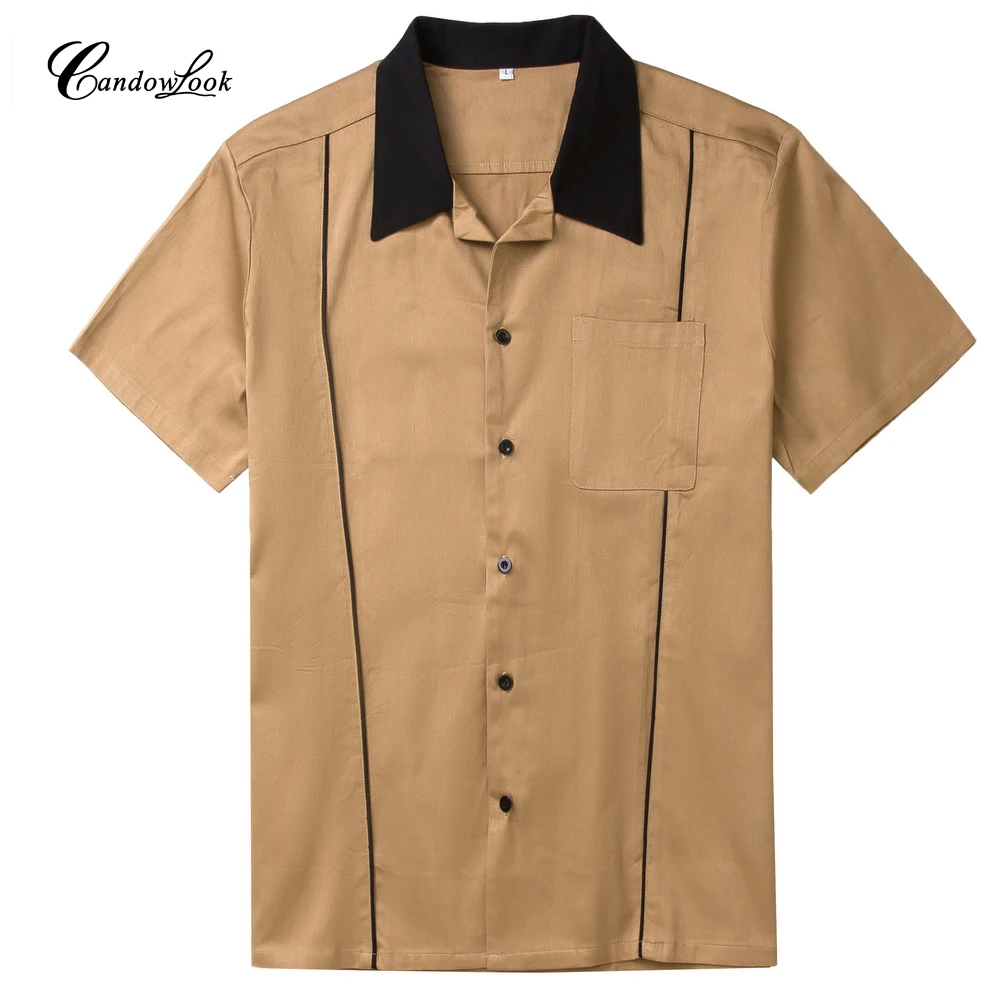 Мужская одежда 1950's качели вечерние рубашка Винтаж Большой размеры Великобритании Рок н ролл рубашки для мальчиков хип хоп camisa ropa панк