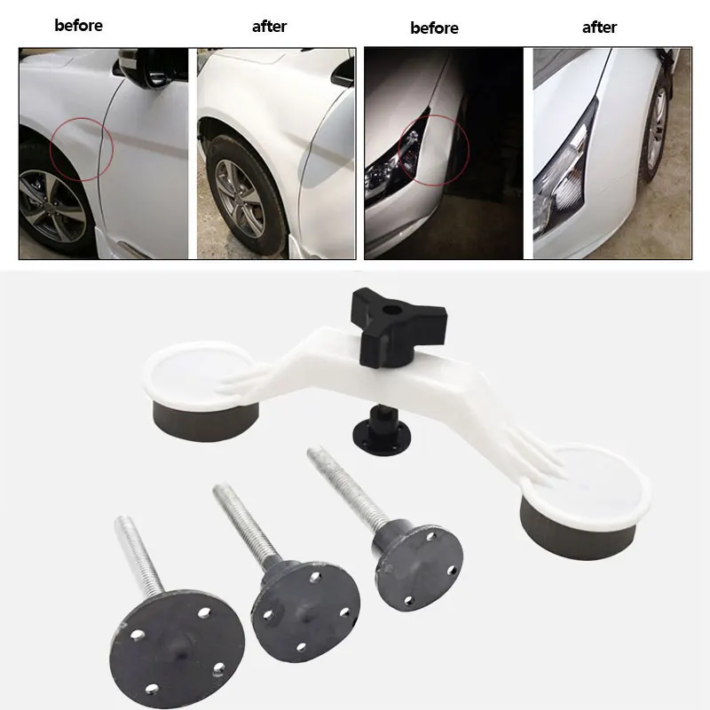 

6pcs/Set Portable Auto Repairing Tool Bridge Puller Puller Slit Tweezer Slide Hammer Dent Removal Repair Tools