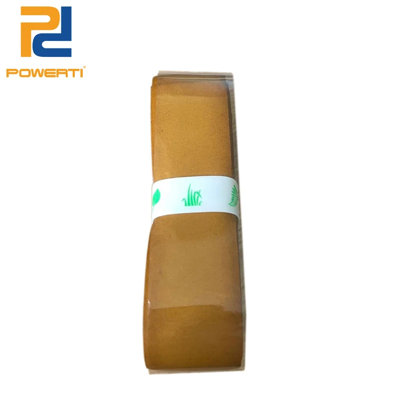 

POWERTI 1.5mm Pacific Pro Leather Grip (brown) Tennis Overgrip Thickness Leather Grip for Tennis Racket Sport Outdoor