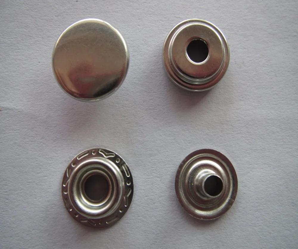 free shipping 15mm snap button jacket metal plating silver high grade press snap button 100set
