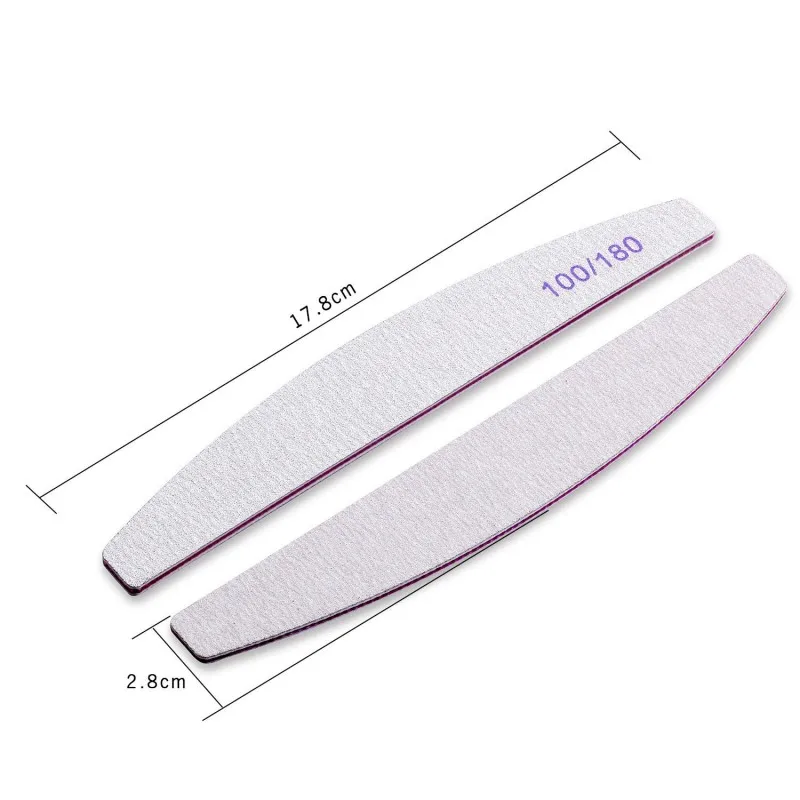 Lixa de Unhas Polidor de Ferramentas Lixar para Manicure Curva da Banana Cinza uv Gel Unha Polonês Arquivo Forma Art Ferramenta Ctc13 100x 100 - 180 3 100x cinza ferramentas de arquivo de unhas