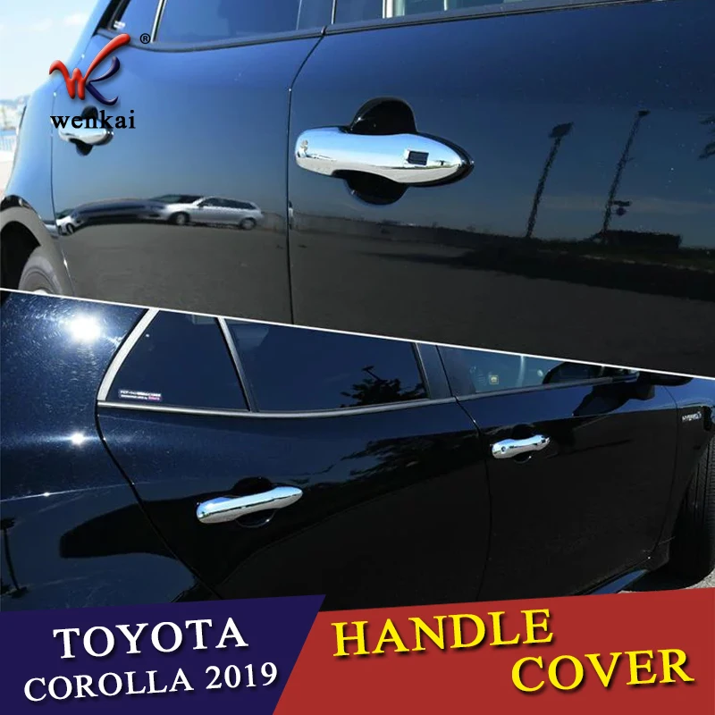 ABS Chrome Side Door Handle Cover Trim For 2019 Toyota Corolla Hatchback