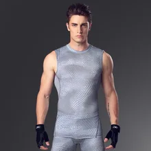 MA21 мужские компрессионные колготки с принтом в виде рыбьей чешуи, жилет для бега, фитнеса, спортзала, толстовки, рубашки, мужские топы, футболки, спортивные топы