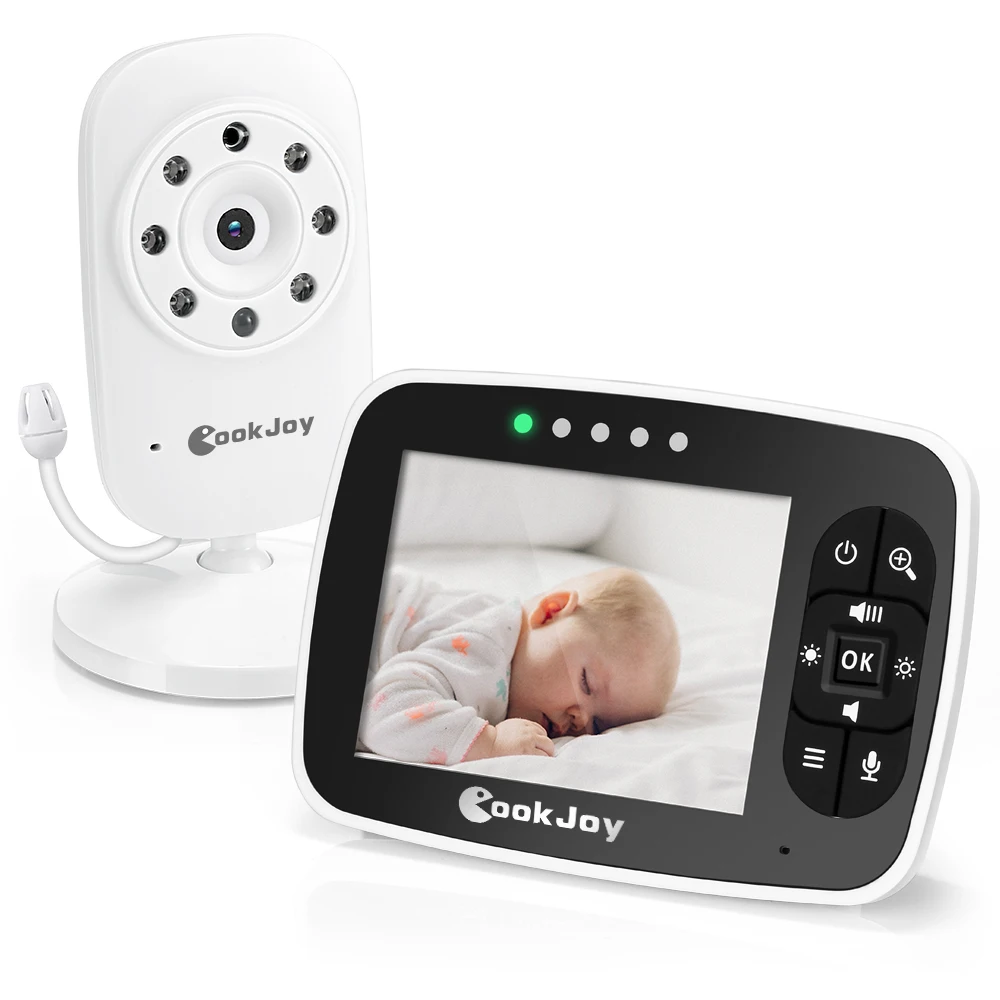 COOKJOY SM35RX 2.4GHz Video Baby Monitor with 3.5 inch LCD ...