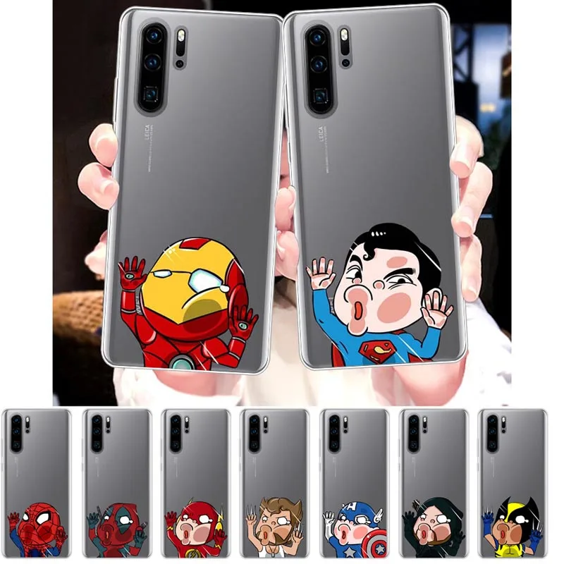 Чехол для телефона huawei P30 P20 P10 P9 Pro Lite Plus Забавный силиконовый прозрачный мягкий