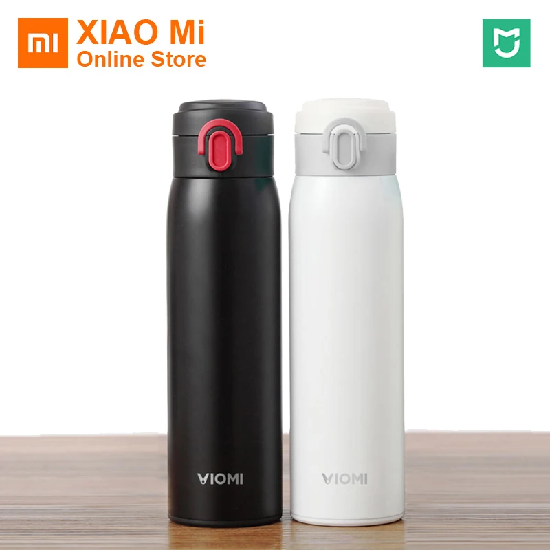 

Original Xiaomi Mijia VIOMI Stainless Steel Vacuum 24 Hours Flask Water Smart Bottle Thermos Single Hand ON