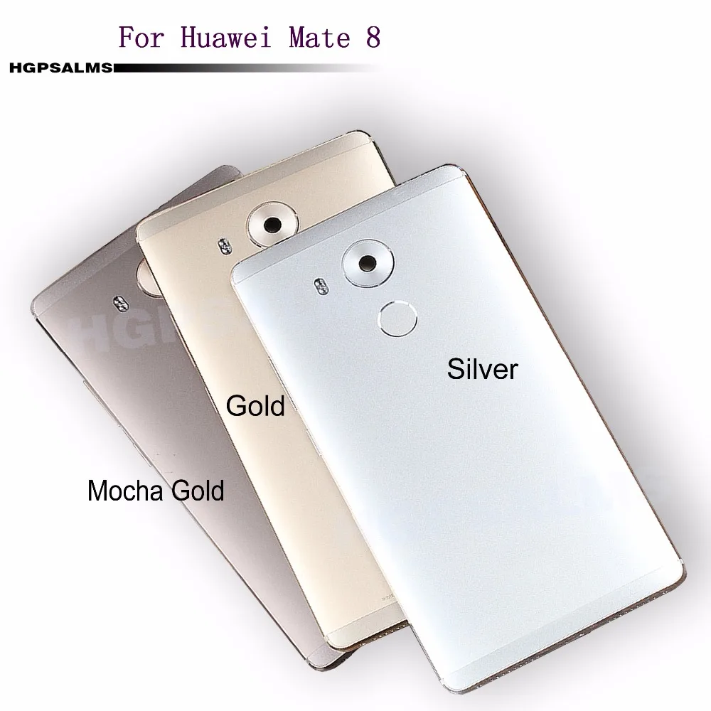 

For Huawei Mate 8 MT8 Back Battery Cover Rear Case Housing Door Cover with fingerprint + Camera Lens