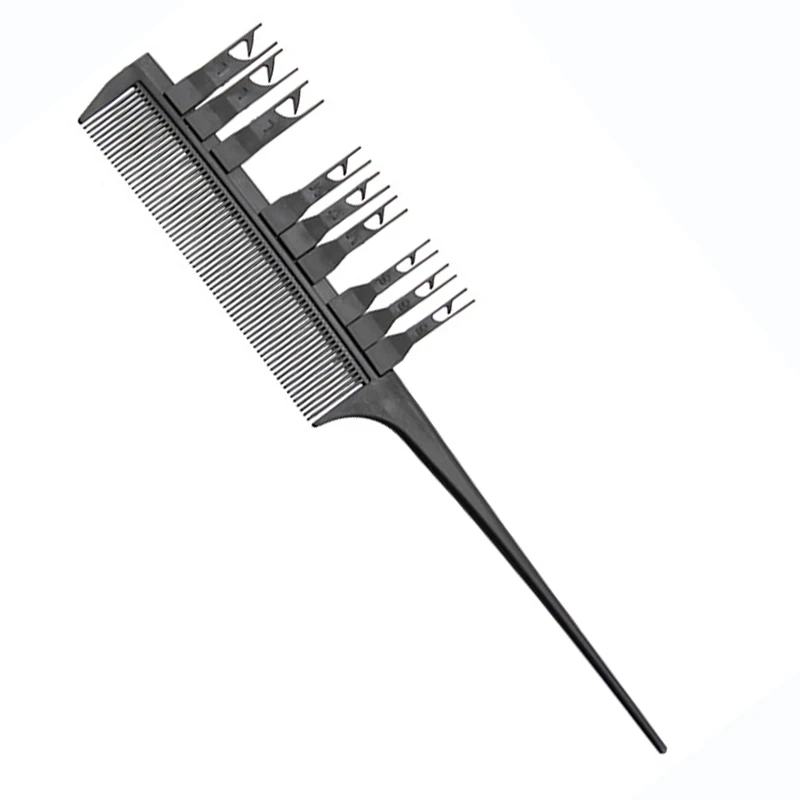 

New Style Beauty Salon Barber Dyeing Hair Comb with Special Antlers Comb Teeth Shape Comb Double Side Multifuncton Hair Tool 198