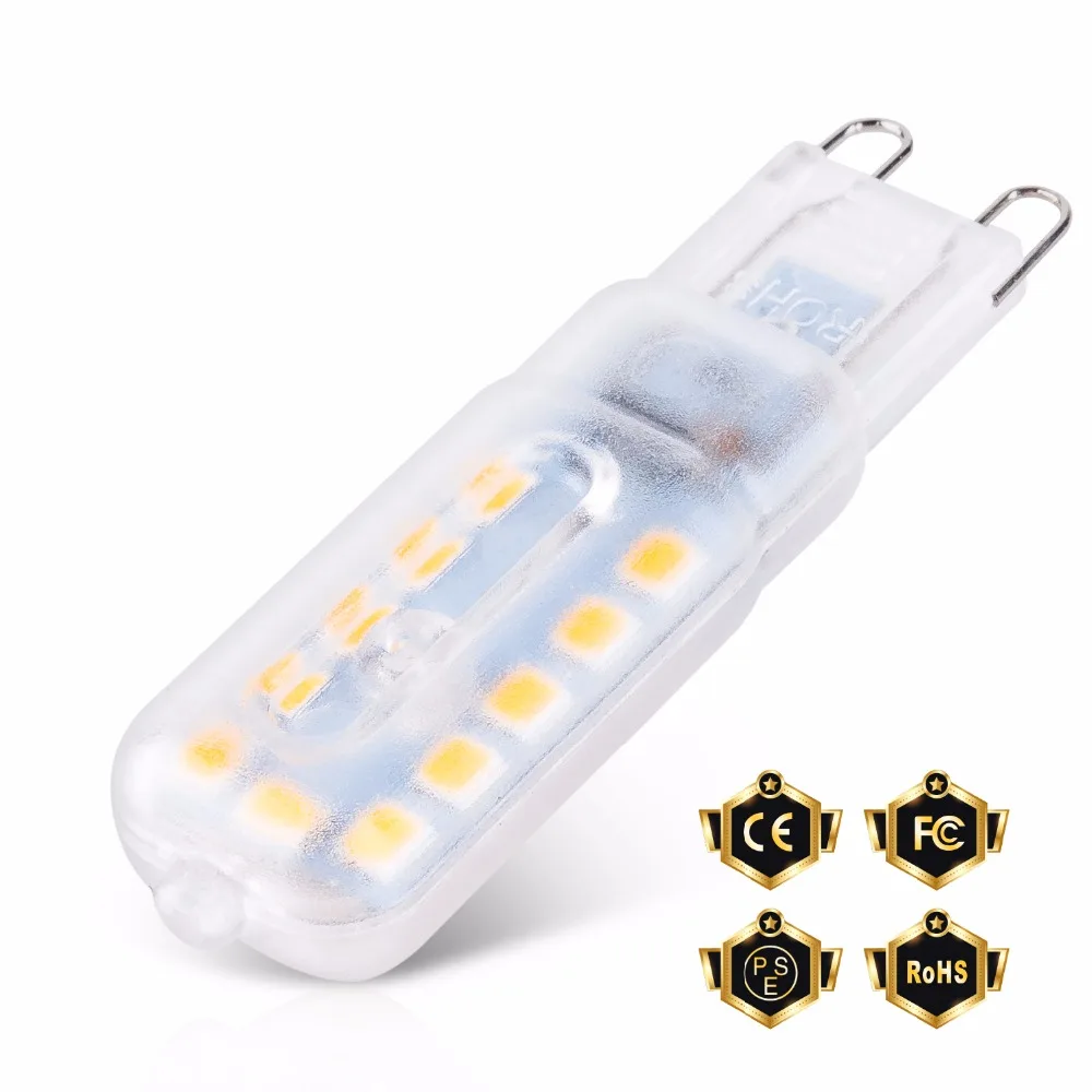 

10PCS Corn Bulb G9 LED Lamp 5W Mini LED Bulb g9 Light 220V Bombillas LED 3W Spotlight Chandelier 2835 Ampul Replace Halogen Lamp