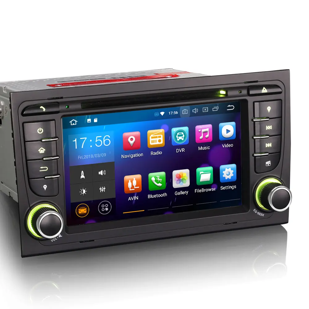 Flash Deal 7" Octa-Core CPU 4GB RAM 32GB ROM Android 9.0 OS Car DVD Multimedia GPS Radio for Seat Exeo 2008-2013 with Split Screen Support 1