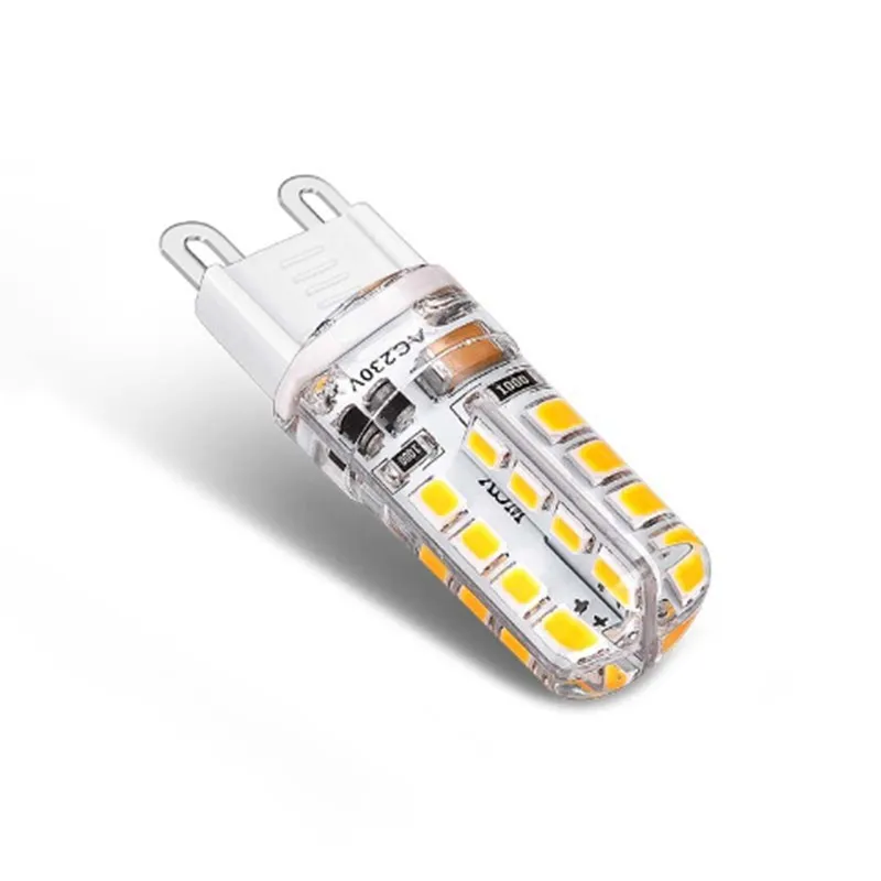 Высокая Мощность G9 Светодиодная лампа кукурузы AC220V 3014 7 Вт 9 12 15 2835LED Хрустальная