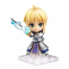 10cm Fate Stay Night Saber Face Changable Movable PVC Action Figure Model Collection Toy 121# anime figure 22cm fate stay night ccc wedding dress ver saber bride pvc action figure collectible model toy gift
