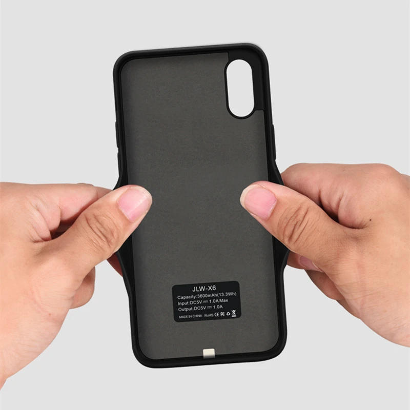 Чехол с внешним аккумулятором для iPhone XR чехол XS Max дополнительным зарядным