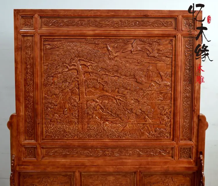 Дуньянская резьба по дереву деревянные напольные ширмы в Zhangmu экран сиденья китайский канифоль доска Входная комната перегородка