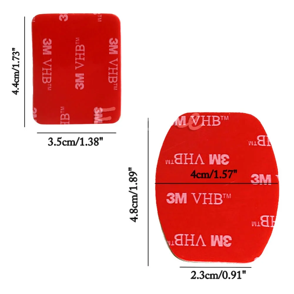 Высокое качество 3M 12 шт плоский шлем изогнутой формы крепление клейкие колодки для Gopro HD Hero 1 2 3 3
