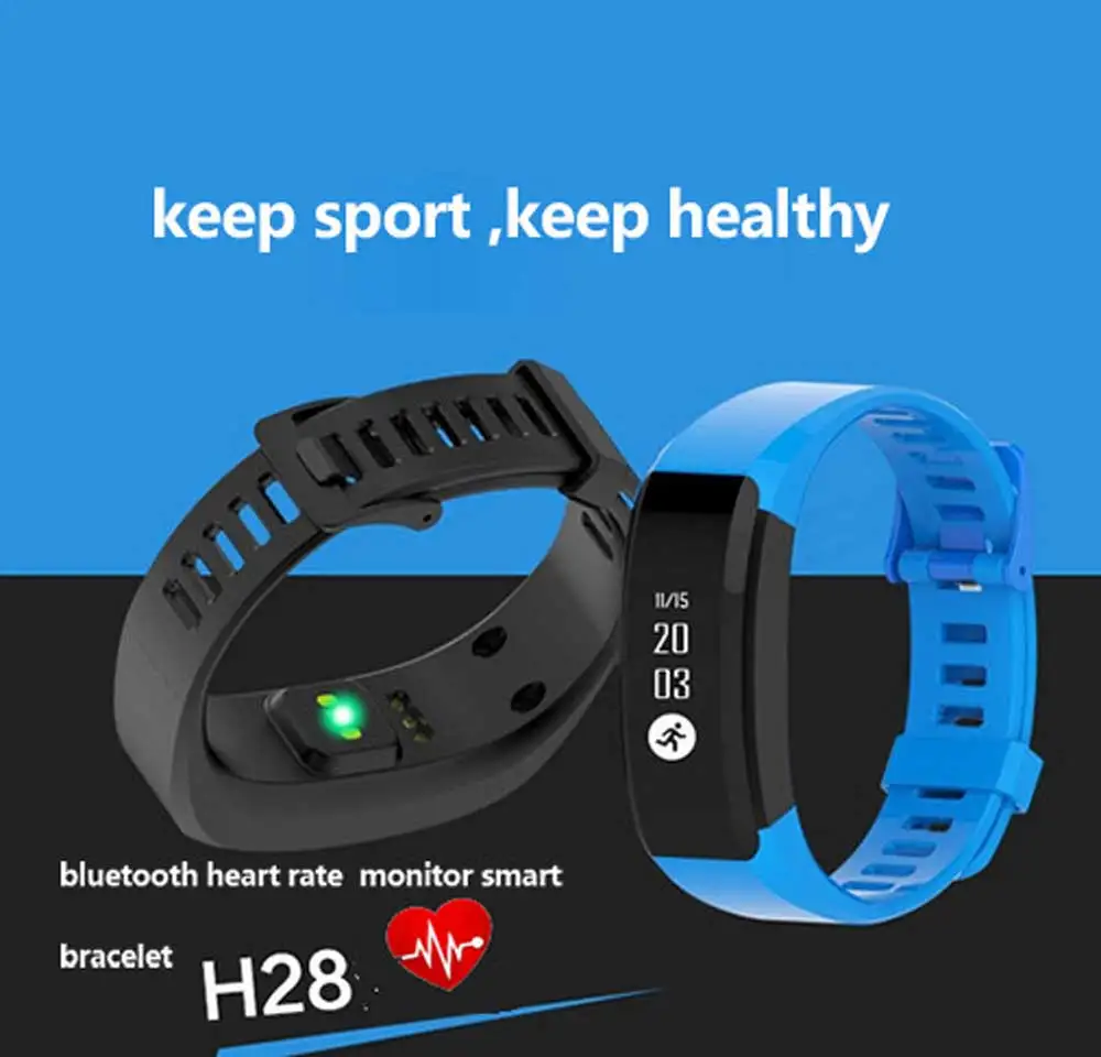 Pаспродажа Новые спортивные Bluetooth гаджет с монитором и датчиком подсчета сердечного ритма, Смарт часы здоровье шагомер, измерение сна и калорий монито...