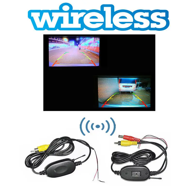

Car Rear View Parking Camera HD Color Rearview Camera Park Monitor Wireless Rear View Camera RCA Video Kit for Car Rearview Moni