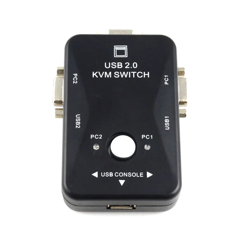 КВтМ 2-в-1 из 2 Порты и разъёмы USB 2,0 kvm-переключатель Switcher 1920*1440 VGA svga-переключатель Splitter Box для клавиатуры Мышь Monitor Adapter